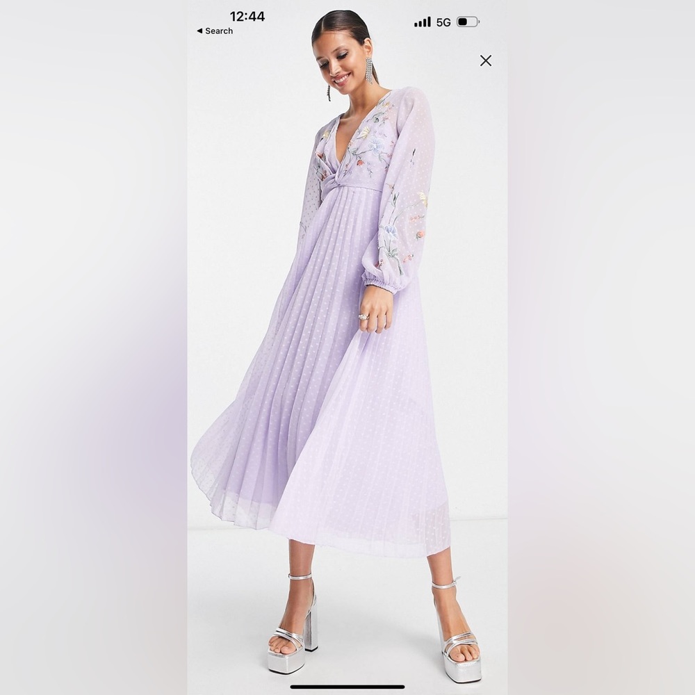 Beautiful lilac floral dress from ASOS